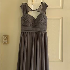 Gray prom dress